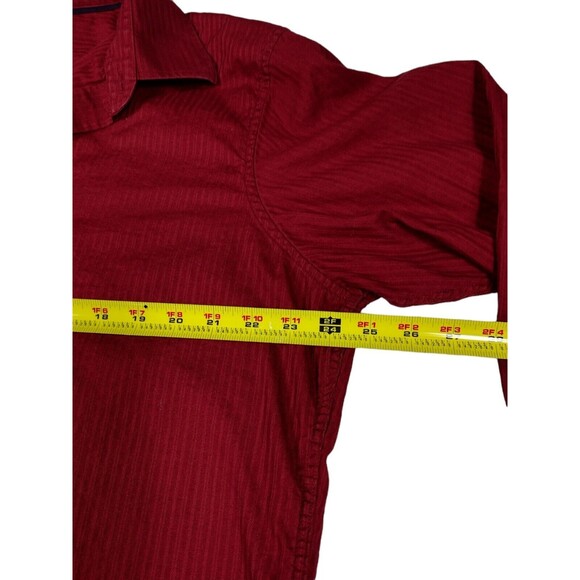 Apt. 9 Mens Casual Shirt XL Red Button Down Dress Long Sleeve Spread Collar - Picture 6 of 7